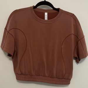 NWT Lululemon Softstreme Gathered Tee Ancient Copper Size 8
